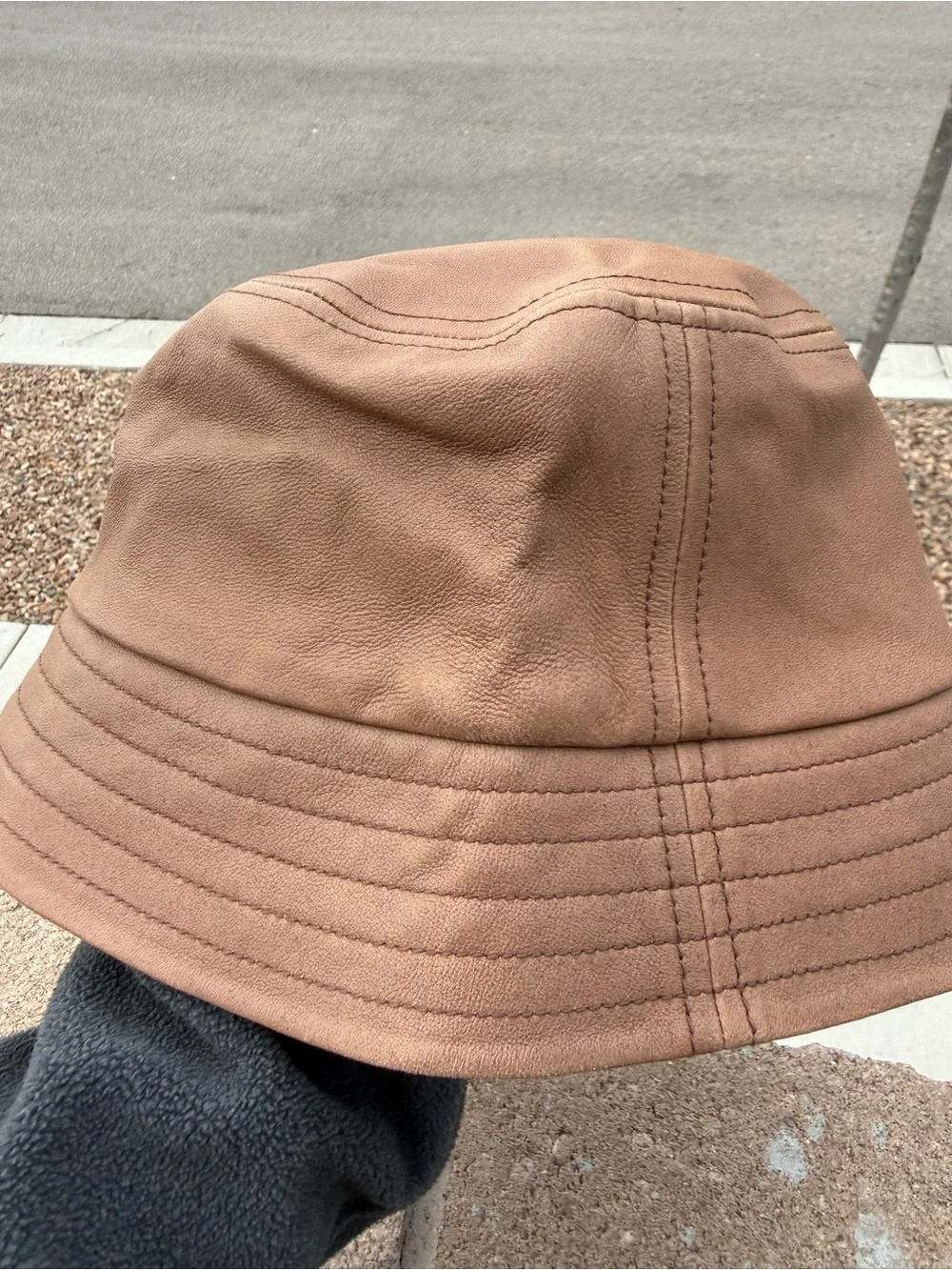 Amsterdam Heritage Genuine Leather Bucket Hat – One Size – New With Tags